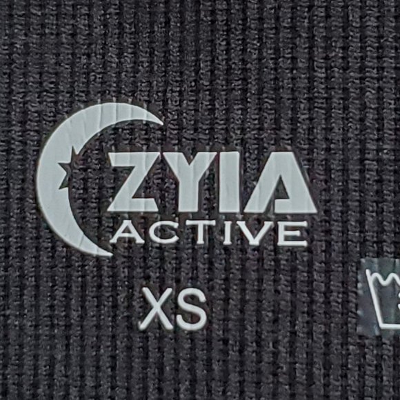 Zyia Active Black With Mesh Panel Detail Leggings Size XS - Picture 12 of 13